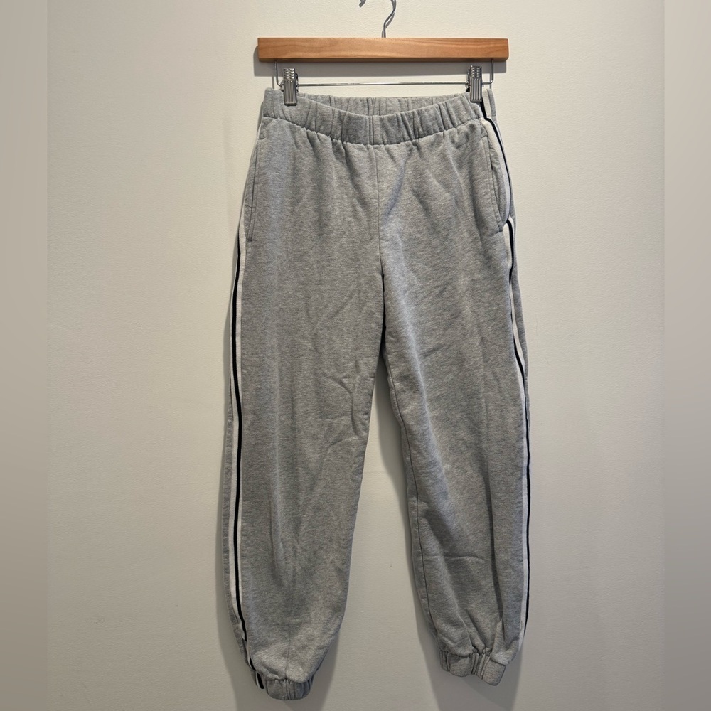 Brandy Melville John Galt Grey Striped Sweatpants